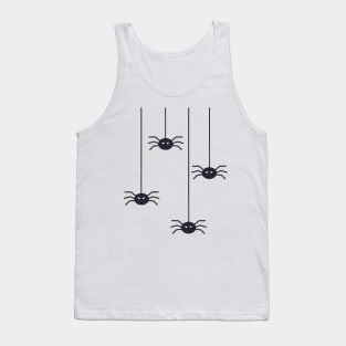 Scary Spiders Pattern Tank Top